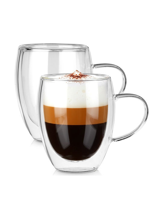 Orion Mug Glass Transparent 320ml 2pcs