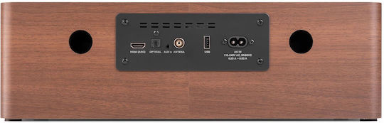 Audizio Ηχοσύστημα 2.0 Lunata SOHIF1040 50W με CD Player και Bluetooth Dark Wood - Black