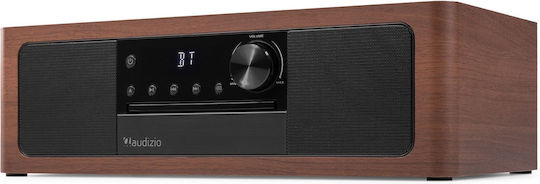 Audizio Ηχοσύστημα 2.0 Lunata SOHIF1040 50W με CD Player και Bluetooth Dark Wood - Black