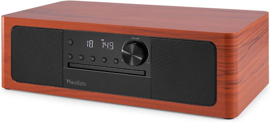 Audizio Ηχοσύστημα 2.0 Lunata SOHIF1039 50W με CD Player και Bluetooth Cherry