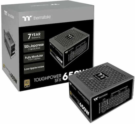 Thermaltake ToughPower SFX 650W Μαύρο Τροφοδοτικό Υπολογιστή Full Modular 80 Plus Gold