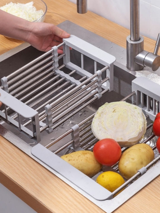 Cake Land Organizer Für Die Küchenspüle Aus Kunststoff Grau