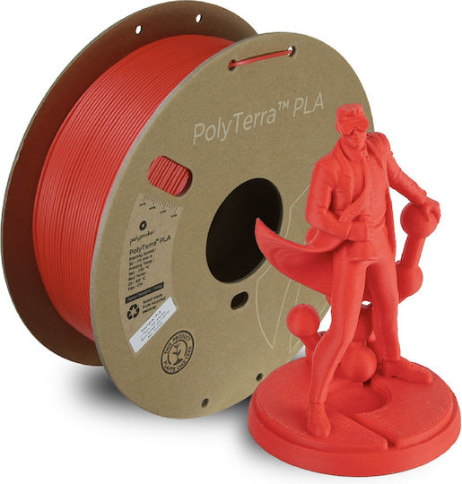 Polymaker Polyterra PLA 3D Принтер Филамент 1.75мм Червен 1кг