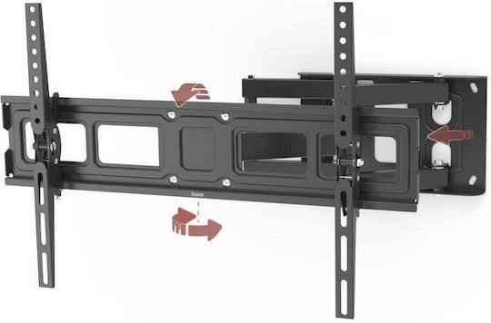 Hama Стойка За Телевизор 220898 Стенен Монтаж Екрани 32" До 85" Vesa До 600x400 До 50кг Регулируема Черна