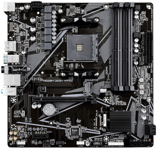Gigabyte A520M DS3H WIFI6E Motherboard Micro ATX with AMD AM4 Socket