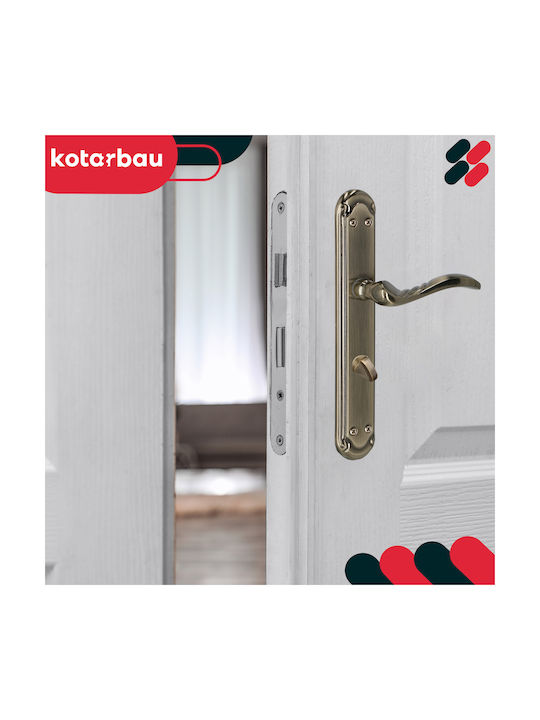 Kotarbau Buton WC Cu Placă Bronz