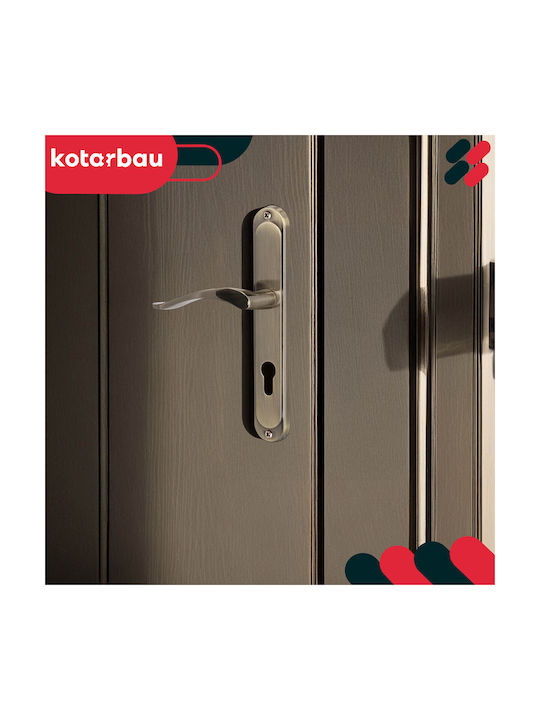 Kotarbau Buton WC Cu Placă Classic Patina