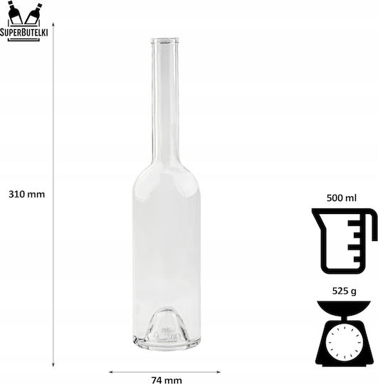 SuperButelki Plastic Oil & Vinegar Dispenser Set with Flow 700ml