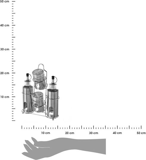 HowHomely Oil & Vinegar Dispenser Set Made of Stainless Steel with Flow 175ml