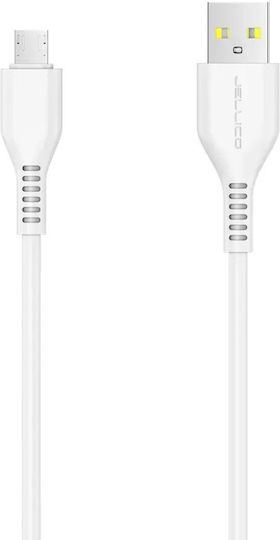 Jellico Charging Data 1m Regular USB 2.0 to micro USB Cable White