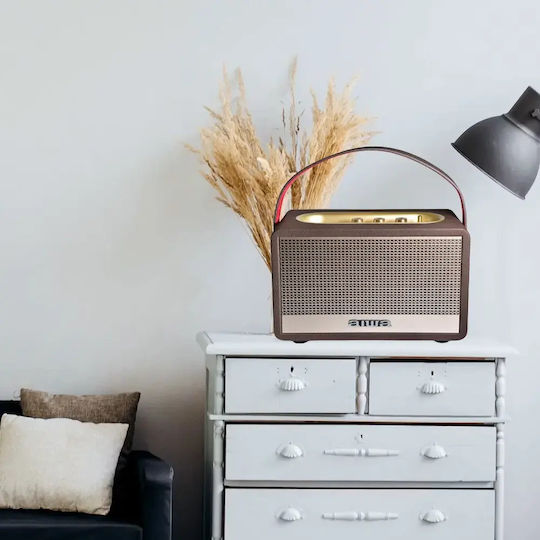 Aiwa Retro Heritage Lite Bluetooth Speaker 40W with Battery Life up to 11 hours Gold