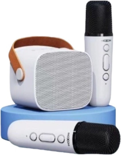Moxom Ηχείο Karaoke με Ασύρματα Μικρόφωνα MX-SK63 MX-SK63 σε Λευκό Χρώμα