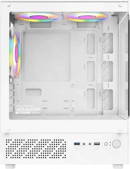 Armaggeddon Aquaron Duplex 2 Chroma Micro Tower Carcasă PC Alb