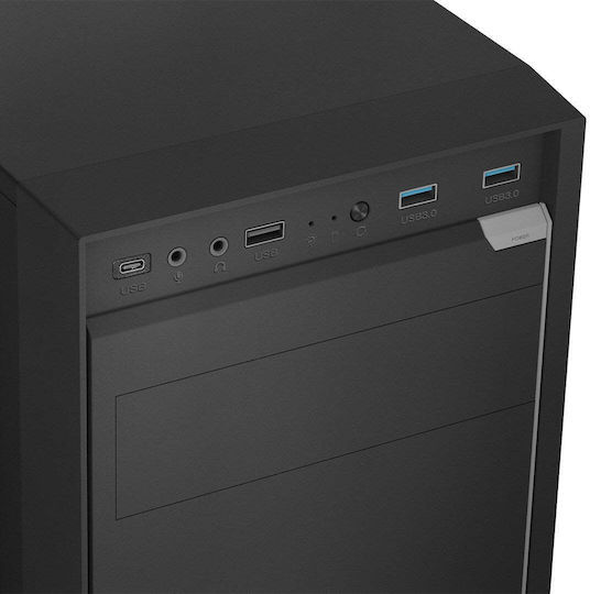 Logic J23 PRO Midi-Turm Computergehäuse Schwarz