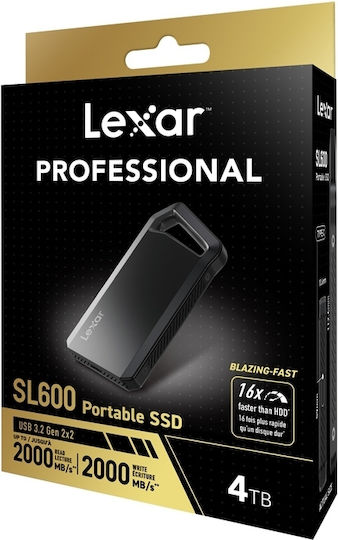 Lexar SL600 USB 3.2 Εξωτερικός SSD 4TB Μαύρο