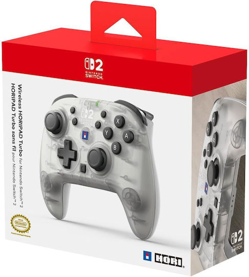 Hori Horipad Turbo Wireless for Switch 2 Frost White