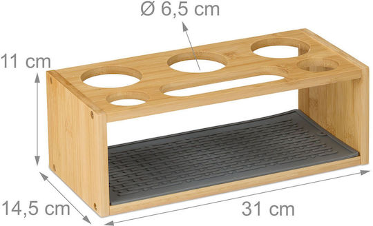 Relaxdays Sink Strainer Brown 11x14.5x31cm