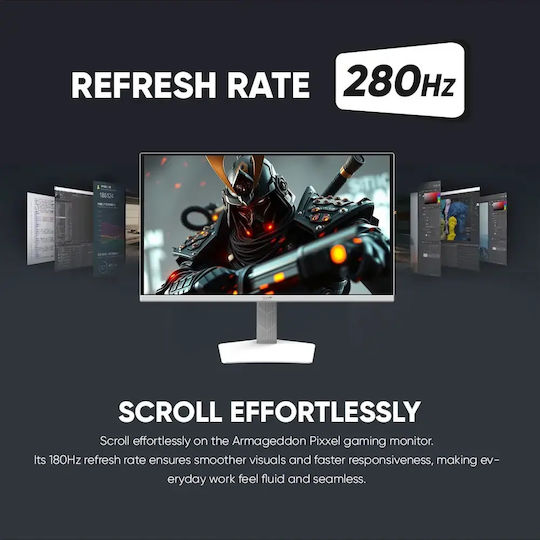 Armaggeddon PXP-27UXO-W QD-OLED Gaming Monitor 27" QHD 2560x1440 280Hz with Response Time 1ms GTG White