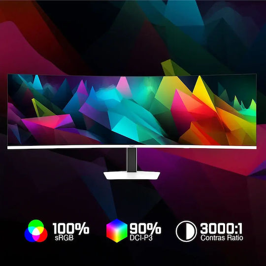 Armaggeddon PXP-49PRO-W Ултраширок Curved Монитор 49" 5120x1440 165Hz Бял