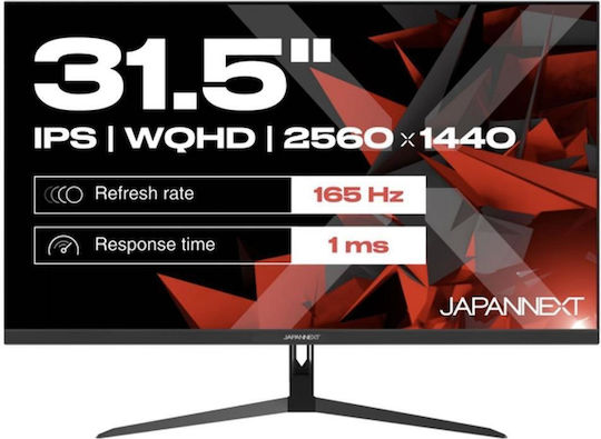 Japannext IPS315WQHD165F Ultrawide IPS Gaming Monitor 31.5" QHD 2560x1440 165Hz