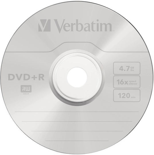Verbatim Записваеми DVD+R 16x 4.7ГБ Кутия за торта 25бр