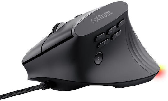 Trust GXT 145 Rexxa RGB Gaming Ποντίκι 12800 DPI Μαύρο