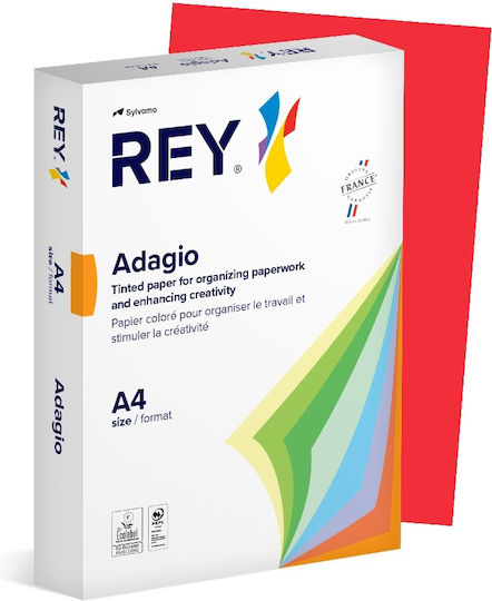 Adagio Χαρτί Εκτύπωσης A4 160gr/m² 250 φύλλα Κόκκινο