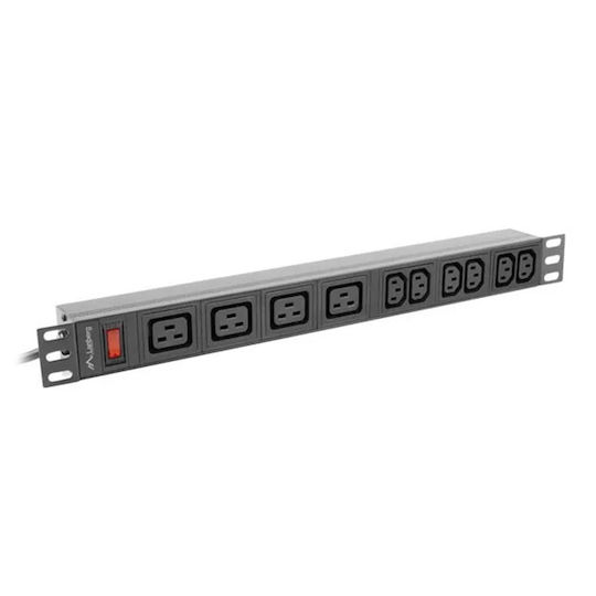 Lanberg Rack Power Strip PDU-04I1906I-0200-C20-BK 1 Piece