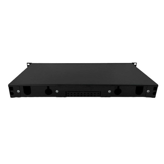 A-LAN Patch Panel für Rack 1U 19" 12 Ports Schwarz
