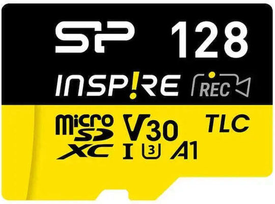 Silicon Power microSDXC Class 10 U3 V30 A1 UHS-I with Adapter