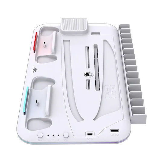White Shark Cooling Pad Βάση Φόρτισης PS5 / PS5 Slim Κόκκινη KIMURA-PRO