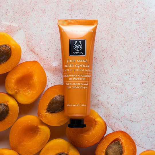 Apivita Aprikosen Gesichts-Scrub Creme 50ml
