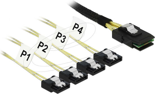 DeLock DeLock Mini-SAS - 7-Pin SATA II 100cm Schwarz