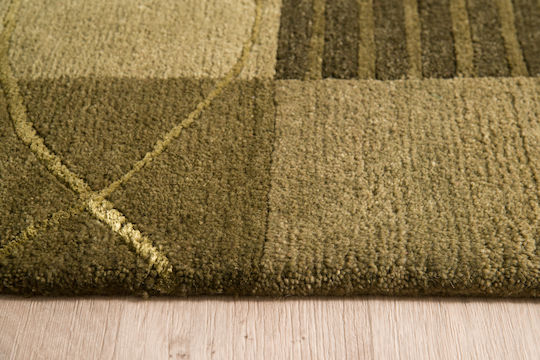 Χαλί Μοντέρνο Duvari Λαδί 170x240 Cm Decostar Πράσινο