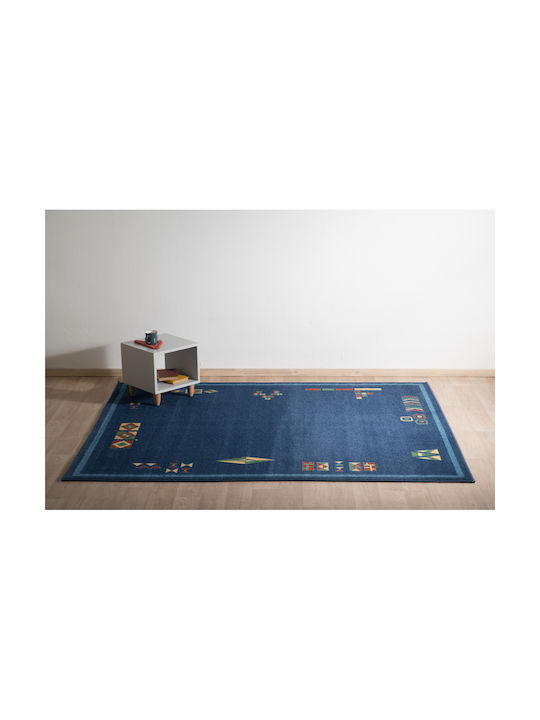 Decostar Χαλί 140x190cm Μπλε