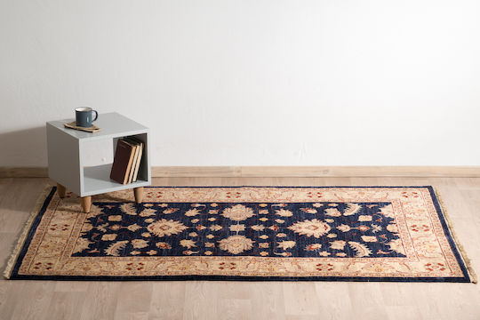 Classic Handmade Ziegler Living Room Rug 140x204 cm Beige Blue Decostar Classic Handmade Ziegler Living Room Rug 140x204 cm Beige Blue Decostar