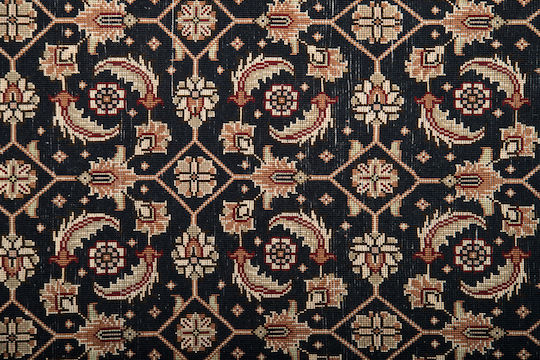 Klassischer Handgefertigter Tabriz Herati Wohnzimmer Teppich 203x276 cm Decostar Blau