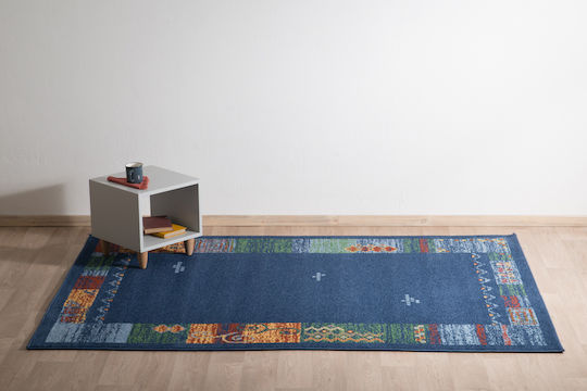Synthetic Frize Rug 96-30 Blue 140x190 Decostar Blue