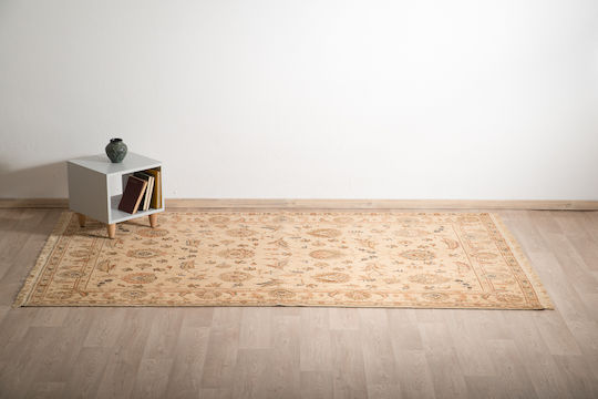 Χαλί Κλασικό Χειροποίητο Tabriz Gold 157x263 Cm Decostar Μπεζ