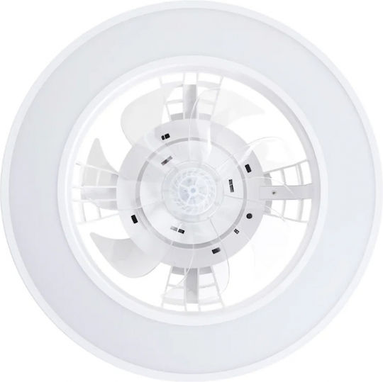 Brilliant G80915/05 Ventilator de Tavan 41.5cm cu Lumină Albă