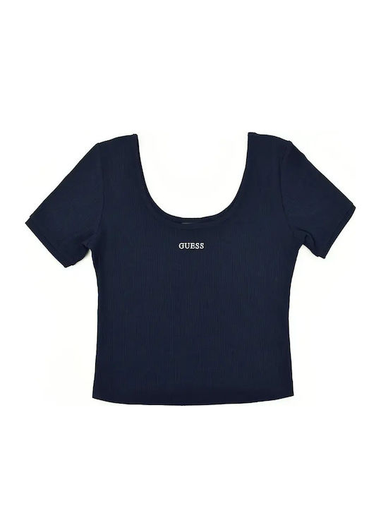 Damen Bluse Kurzärmelig Schwarz