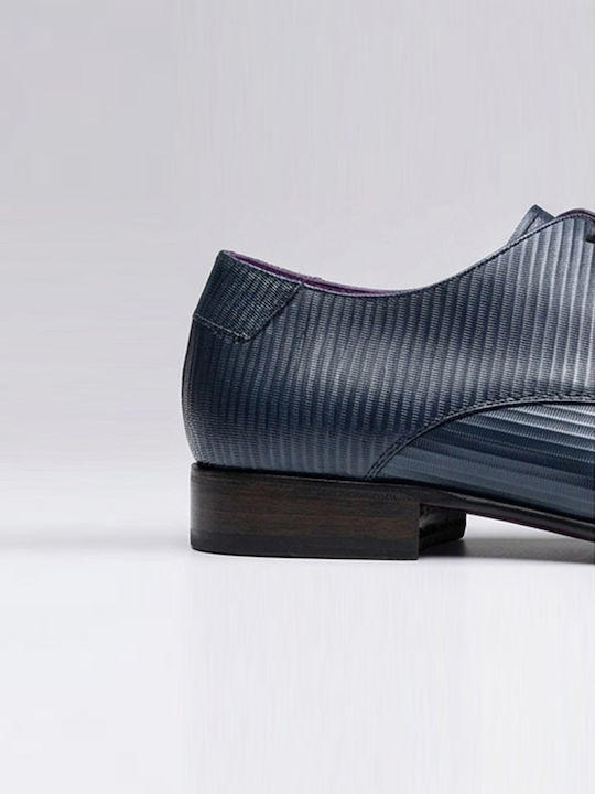 Leder Herrenschuhe Blau