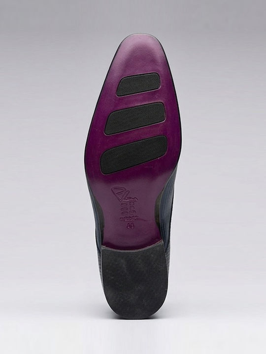 Leder Herrenschuhe Blau