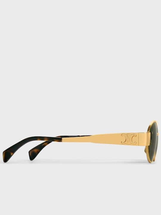 Celine Triomphe Women's Sunglasses with Gold Metallic Frame 442889