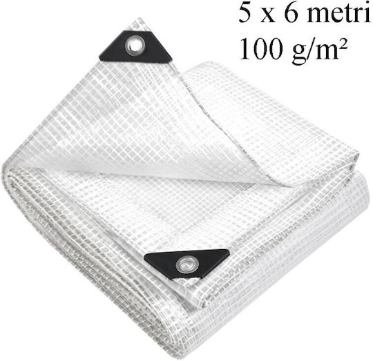 MP Pânză Impermeabilă Rotundă 100gr/m² cu Diametru 5m Tip De Lumină Gri