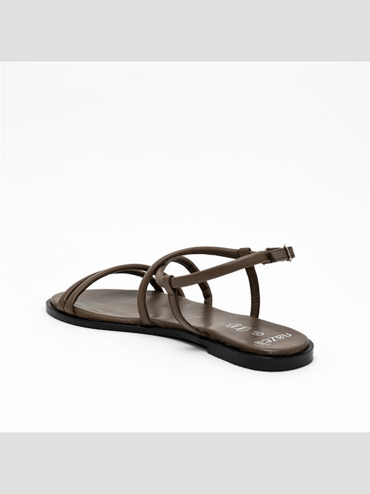 Flache Sandalen Für Damen Braune