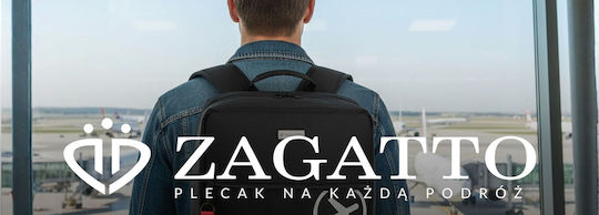 Zagatto Set Genti voiaj de spate Negru din material textil