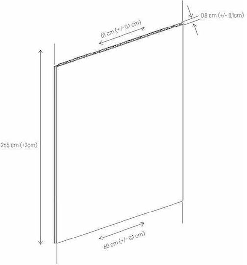 Mpc Xl Стенна Панел Vilo Розово Медна 265x60x0.8 См