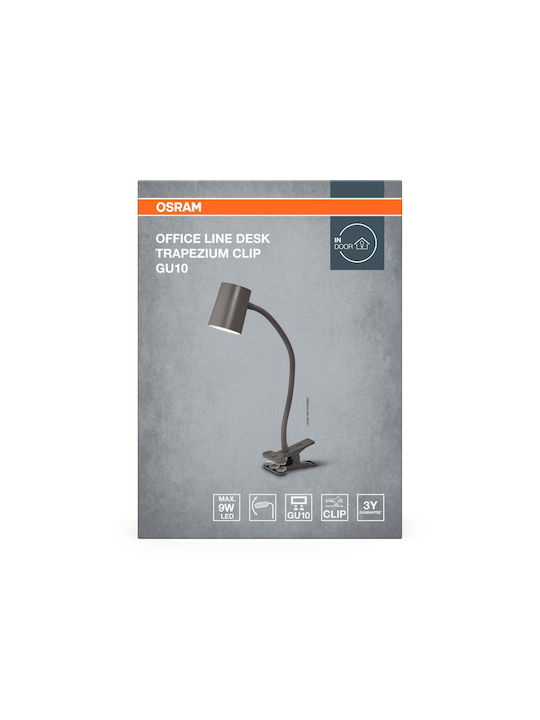Lamp Desk Настолна лампа за бюро за цокъл GU10 в сив цвят