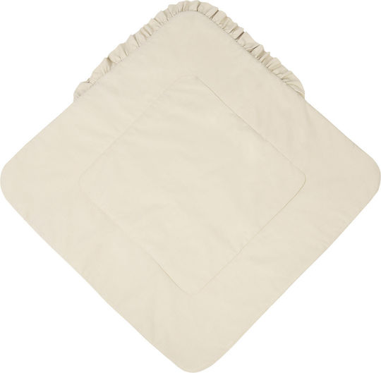 Sensillo Nursery Swaddling Cotton Beige Blanket 75x75cm